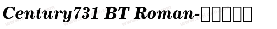 Century731 BT Roman字体转换